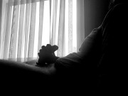 Public Aesthetic Window Masturbation and Edging With Massive Cum Moan