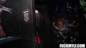 Caught on Camera: Small MILF's bathroom secret exposed