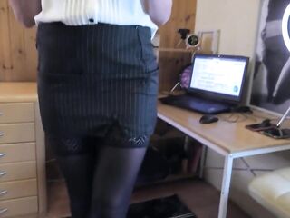 Blond Office Bitch with Glasses Gets Pumped Full of Cum for Goodbye!!