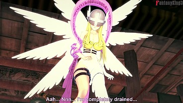 Angelwomon Evolving to fuck - FULL - Digimon - Thanks