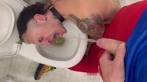 Mattew used as a urinal by three young Alpha males