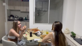 Hot & Naughty Pizza Talk with My Sexy Friend🍕Flirty Bites, Dirty Minds & Lots of Eye Contact