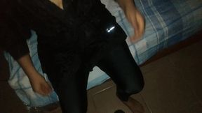 my friend s girlfriend returned to my house for her cell phone but she wanted cum in her ass and i fucked her on the roof