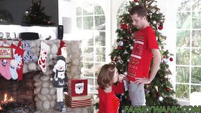 Family Christmas vacation turns into a sexy cowgirl ride