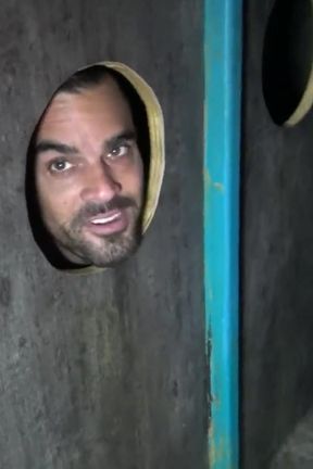 The pornstar Damien Crosse fucked raw by French XXL cock in glory holes