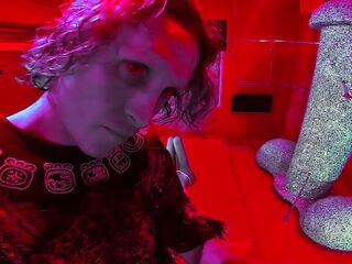 Wonderful Natassia Fantasies & Bodgar anal conection + thong in front of MASSIVE SEX TOY
