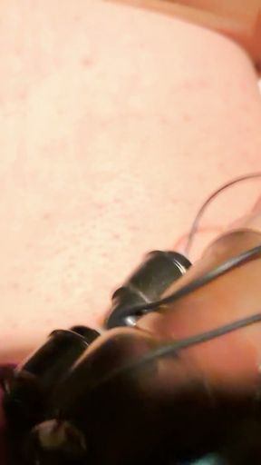 I came on a public street with a masturbator   Clip 1