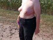 Titten Klatschen beim Wandern
