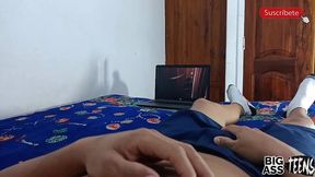 my pretty niece is bored and she comes to my room to keep me company. i can t resist looking at her ass and i start to touch her until she lets herself be fucked