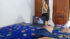 my pretty niece is bored and she comes to my room to keep me company. i can t resist looking at her ass and i start to touch her until she lets herself be fucked