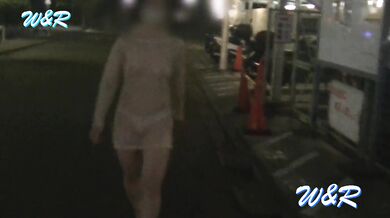 Her quiet night walk turned filthy public pleasure