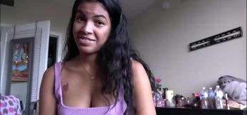 Ebony Teen Maya Farrell Rides Her Gamer Boy Hard