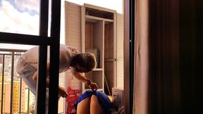 the boss called me to fix a closet in her house, she was alone and needy, i ended up fucking and filling the slut s ass with cum. vagninho e agatha mama