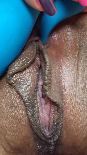 Powerful moment from &quot;Ku in sexy lingerie masturbates in close-up squirting all her toys until she orgasms 💦&quot;