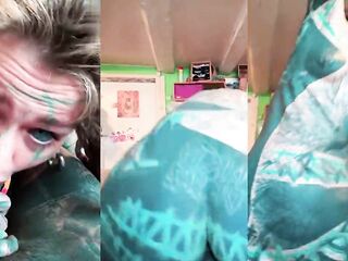 Tattooed Angel Takes POV Screw and Creamy Finish