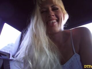 DTFSluts - Outdoors with this sluty golden-haired