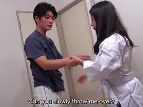 Seductive Japanese Amateur Reveals Judo Skills & Lush Big Tits Showdown
