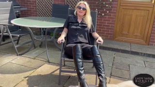 Licking Mistress's Muddy Boots Clean