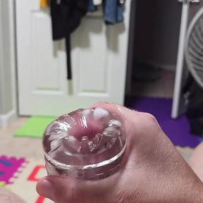 Fleshlight cock sleeve masturbation