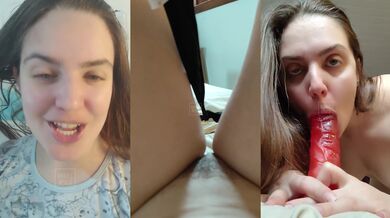 Your curvy blonde solo Joi gemendo big dildo session