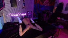 TS Princess Crossed Legs Predicament Cums No Escape Dripping Wrecked