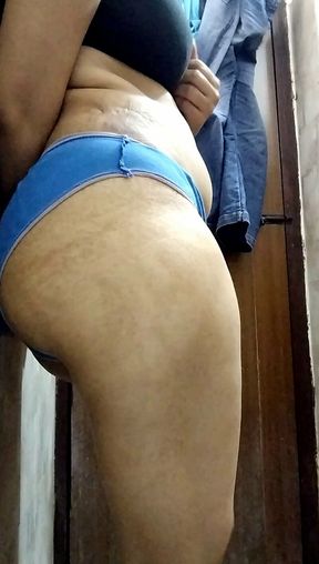 Hot New Wife Bathing Fingering at Home Town India Desi Wife