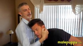 Stepson Jeff Drizzle got an ear pulling torment as a punishment from his step dad