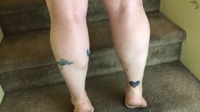 Flexing Calves While Climbing Stairs