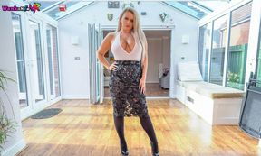 Lycia Sharyl - Sexual Commision - Busty Blonde Real Estate Agent Stripping