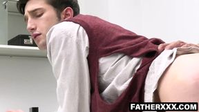 Bishop's confession room rim job with innocent lad