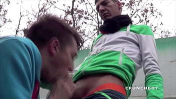 ROMAIN fucked outdoor by straight babdoy in jogging