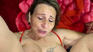 My Wife Luna - Luna wishes everyone a Merry Christmas, but she still gets her ass fucked.