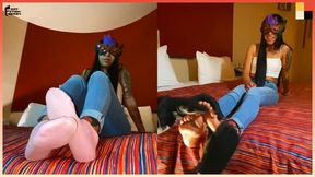 Tickling This Mexican Babe's Small Feet Before Licking The Clean - Foot Tickling Frenzy Vol. 1