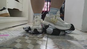 Destruction beneath my feet (ruined balloons)