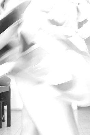 She Happily Opens Her Autumn Coat and Shows Everything That Is Underneath.