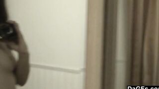 Teenie home alone masturbating