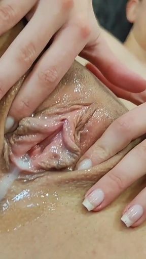 Powerful moment from &quot;SHANAXNOW FULL VIBRATOR POWER DILDO FUCK CEI CREAMY PUSSY&quot;