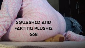 Squashed and farting plushie 668