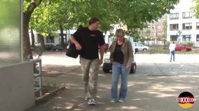 Blonde MILF Picked up on a Bus Station for Sex in Park