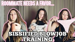 Sissified blowjob training