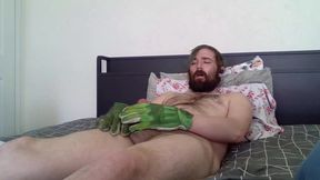 Jerk In My Favorite Trex Leather Gloves With Moaning And Dirty Talk