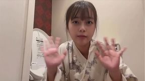 I went to a fireworks festival in a yukata and got really sweaty... I masturbated while still smelling bad &mdash;  and the toilet smelled like cheese...
