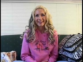 Sluts giving an interview