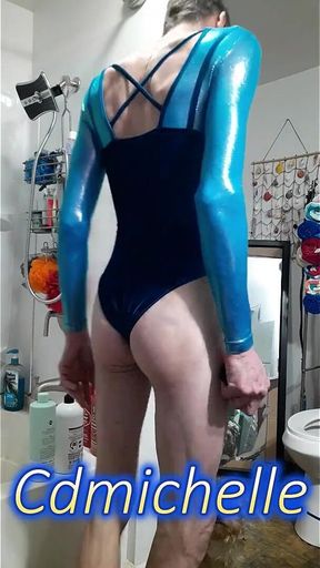Cdmichelle Is Wearing a Sexy Blue Leotard