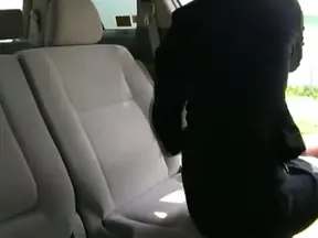 Sensual Japanese Cutie Moaning Loudly While Riding Cock in Car Ride