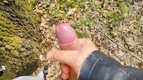 Outdoor Piss, Wank and Cum