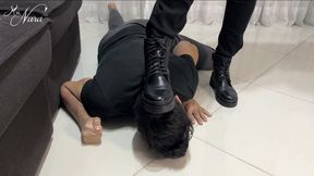 Nara boot stomps Hex's face until he learns his lesson (720 EN-sub) - Foot Domination - Boot Domination - Shoe & Boot Worship - Foot Fetish - Domination