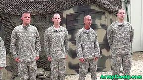New Buff Army Recruits Suck And Ride Cock