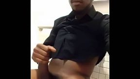 Thug Strokes His Fat Dick Until He Busts