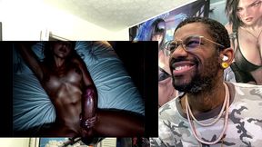 smooth transgender teen jerking off and cumming on herself in a dark room, ai generated